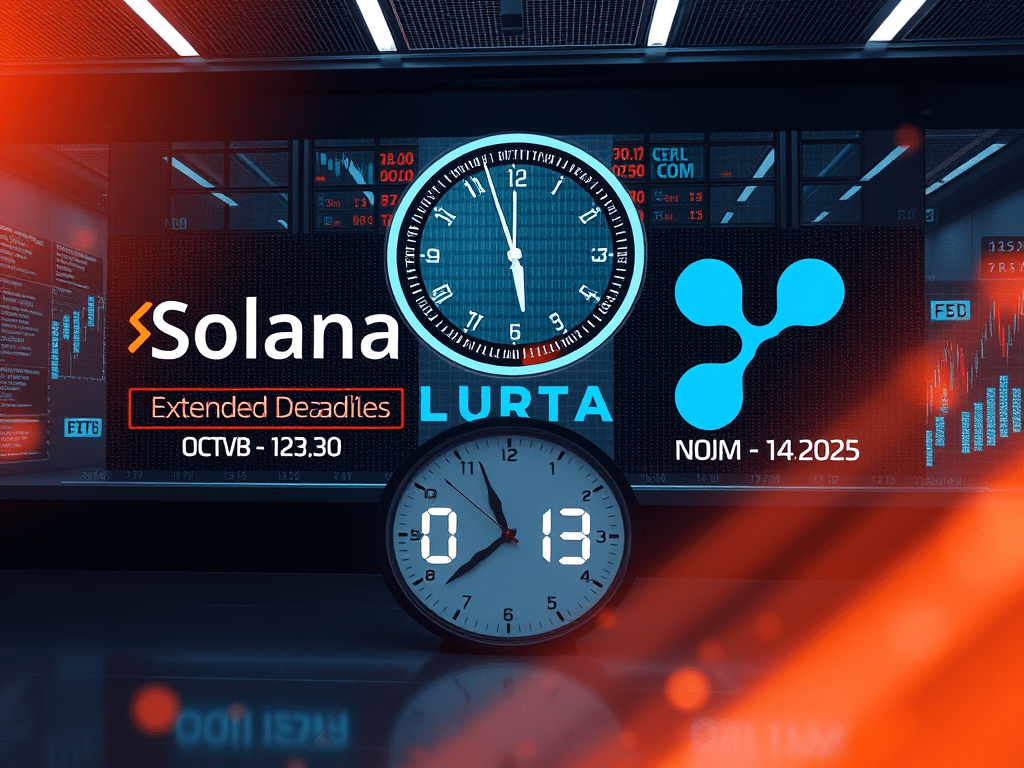 暗号資産（ソラナ・リップル）ETF承認の延期  |  2025.09.13